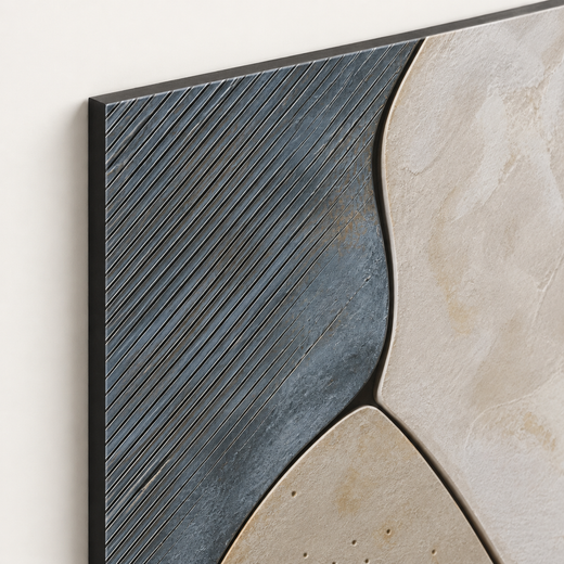 Slate and Sand | Foam Print — edge close-up