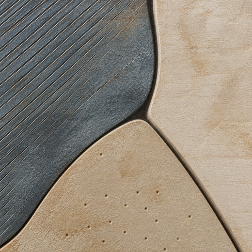 Slate and Sand | Wood Print — surface close-up