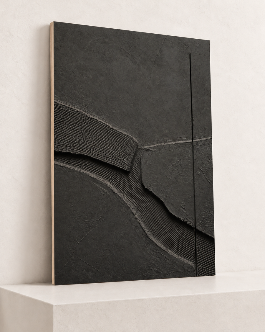 Charcoal Relief | Wood Print