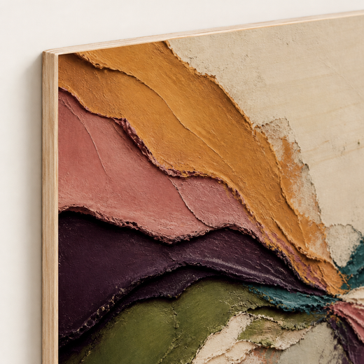 Colour at the Edges | Wood Print — edge close-up