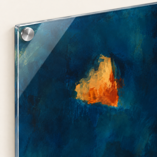 Citrus Drift | Acrylic Print — edge close-up