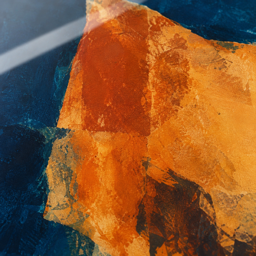 Citrus Drift | Acrylic Print — surface close-up