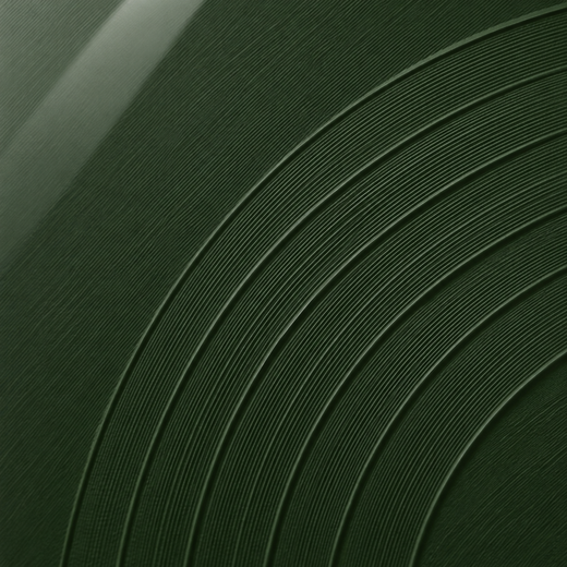 Lines Through Olive | Acrylic Print — surface close-up