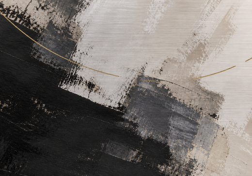 Black Takes a Turn | Brushed Aluminum Print — surface close-up