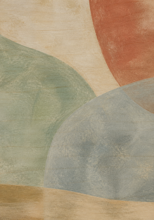 Curved Quiet | Wood Print — surface close-up