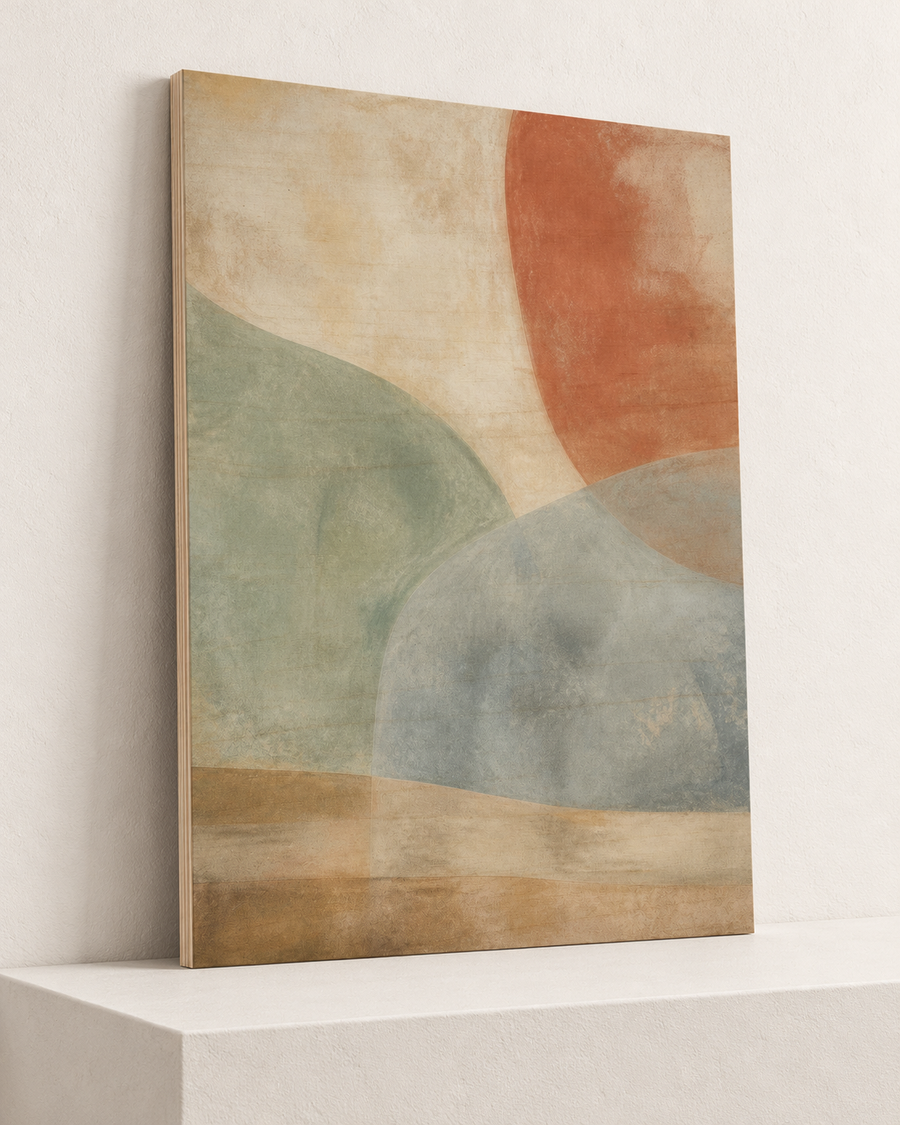 Curved Quiet | Wood Print