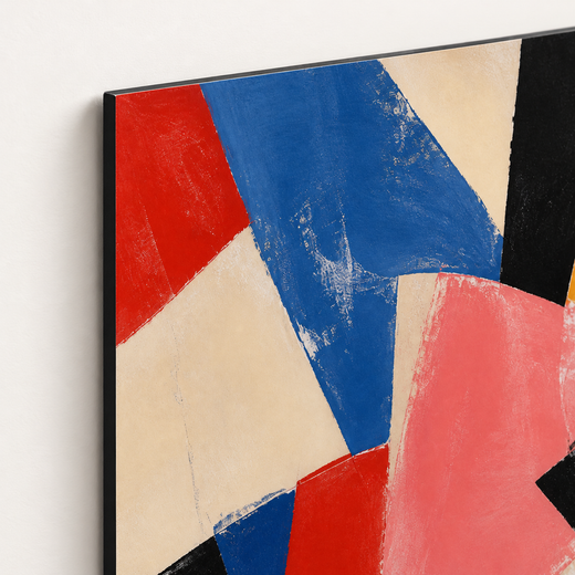 Red Meets Blue | Foam Print — edge close-up