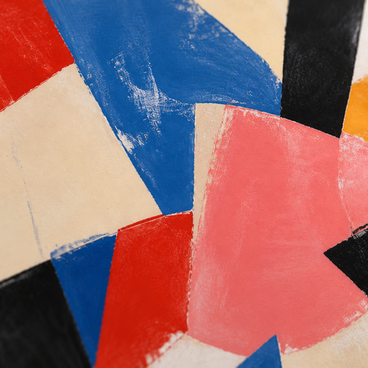 Red Meets Blue | Foam Print — surface close-up