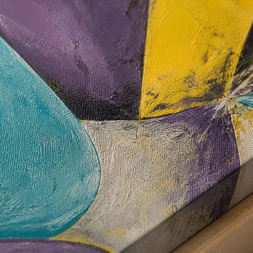 Petals After Dark | Canvas — surface close-up