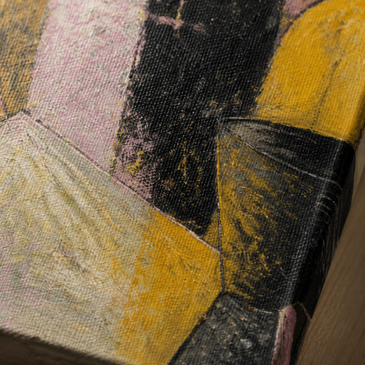 The Last Cup | Canvas — surface close-up