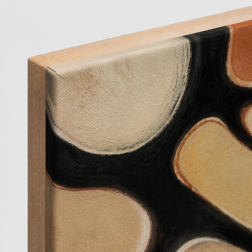 Pebbles in Colour | Canvas — edge close-up