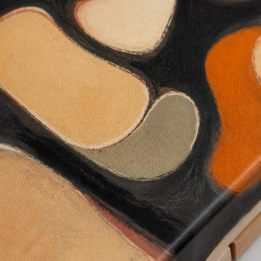 Pebbles in Colour | Canvas — surface close-up