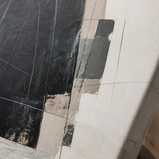 Black on Chalk | Canvas — surface close-up