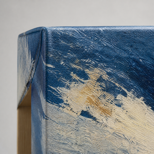 Broken Water | Canvas — edge close-up