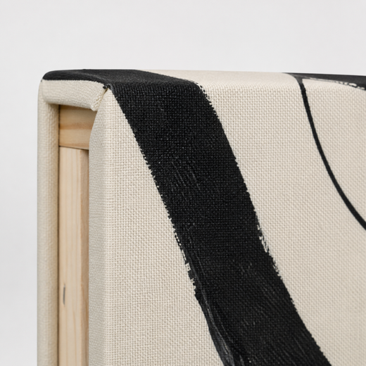Calligraphic Line | Canvas — edge close-up
