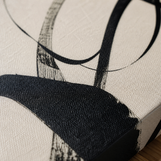 Calligraphic Line | Canvas — surface close-up