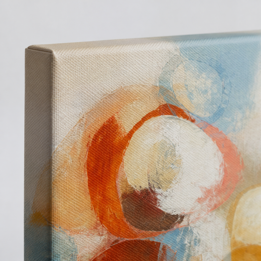 Small Circles | Canvas — edge close-up