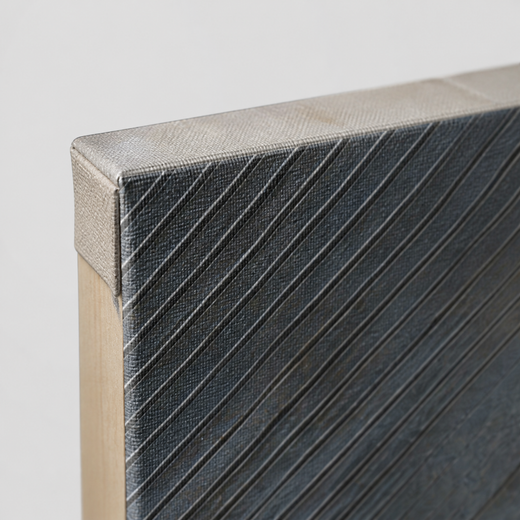 Slate and Sand | Canvas — edge close-up