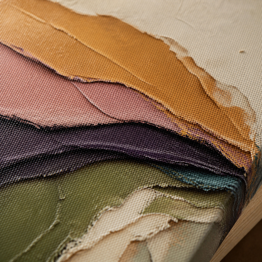 Colour at the Edges | Canvas — surface close-up