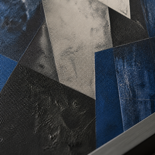 Cobalt After Dark | Metal Framed — surface close-up