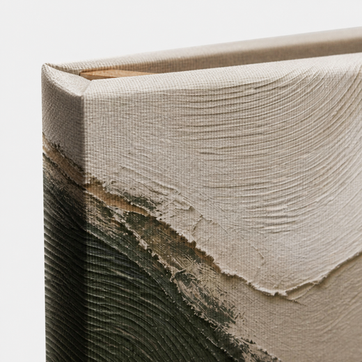 Along the Contour | Canvas — edge close-up