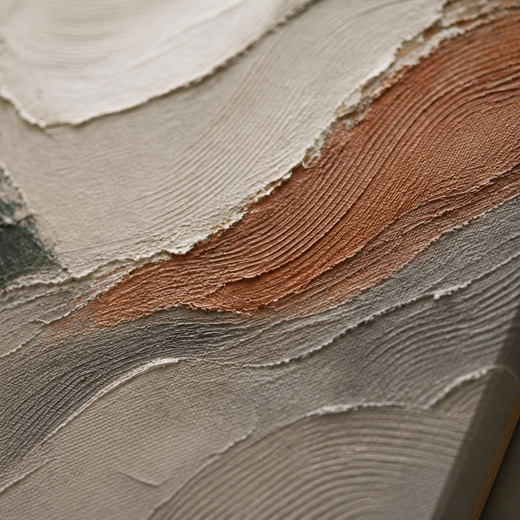 Along the Contour | Canvas — surface close-up