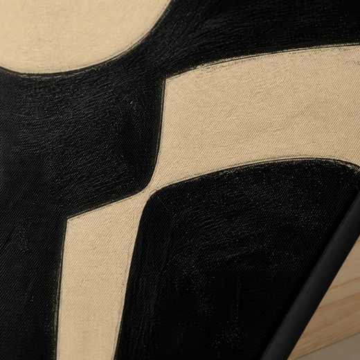 Cream Cutouts | Canvas — surface close-up