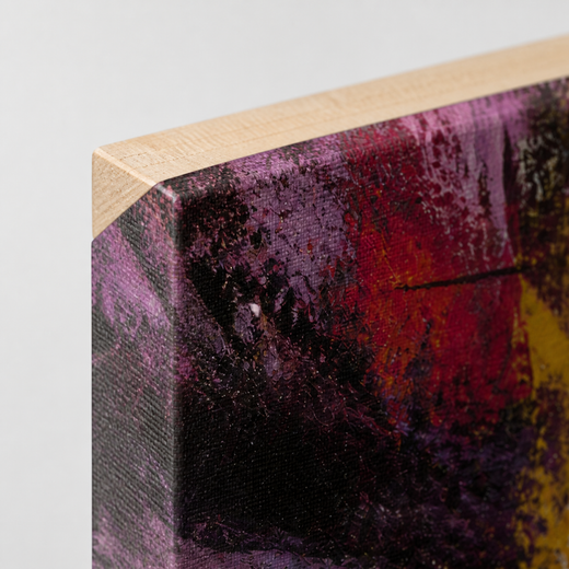 Colours Cross Here | Canvas — edge close-up