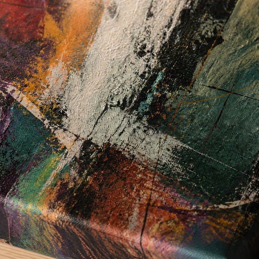 Colours Cross Here | Canvas — surface close-up