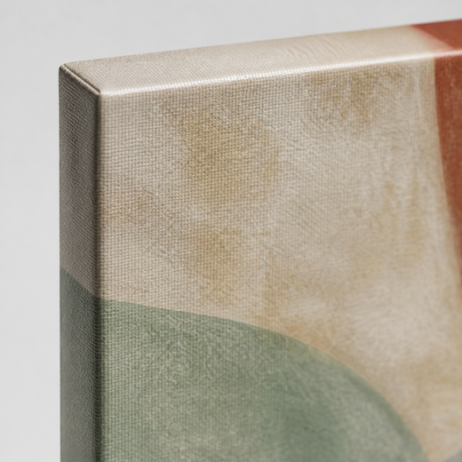 Curved Quiet | Canvas — edge close-up