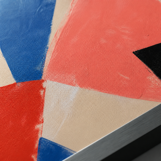Red Meets Blue | Metal Framed — surface close-up