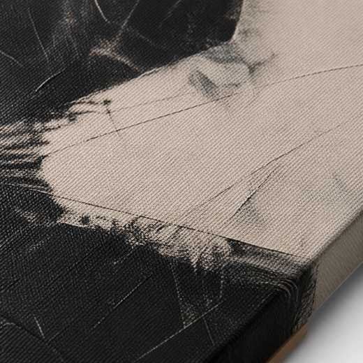 Light Through Black | Canvas — surface close-up