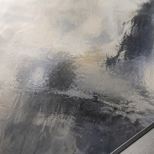 Grey Drifts | Metal Framed — surface close-up