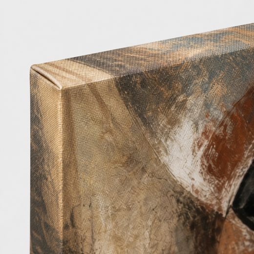Warm Angles | Canvas — edge close-up