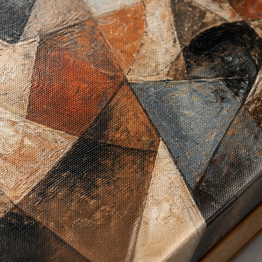Warm Angles | Canvas — surface close-up