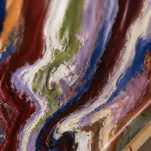 Colour in Motion | Canvas — surface close-up