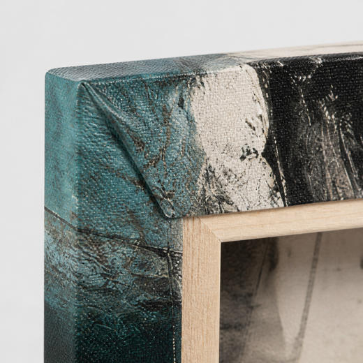 Where Blue Breaks | Canvas — edge close-up