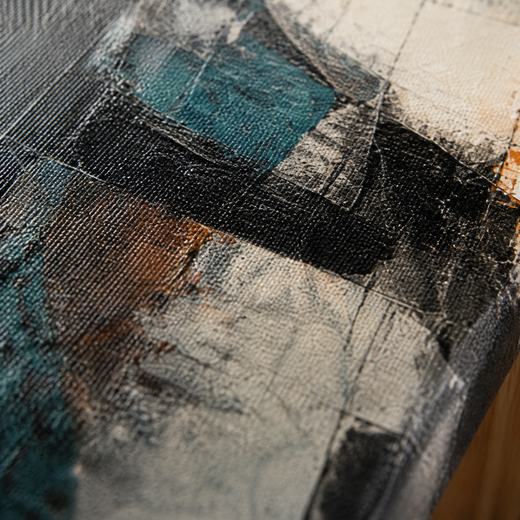 Where Blue Breaks | Canvas — surface close-up