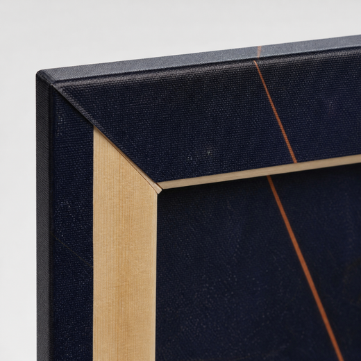 A Fine Orange Line | Canvas — edge close-up