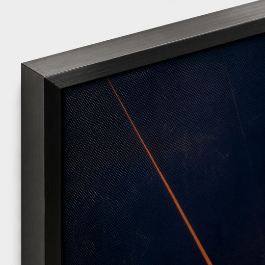 A Fine Orange Line | Metal Framed — edge close-up