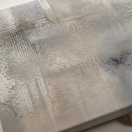 Morning in Grey | Canvas — surface close-up