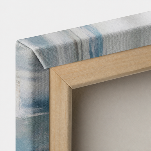Blue, Softly | Canvas — edge close-up