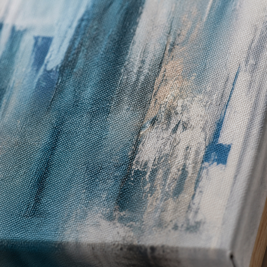 Blue, Softly | Canvas — surface close-up