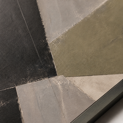 Quiet Angles | Metal Framed — surface close-up