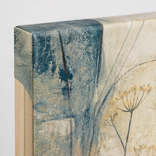 An Overgrown Garden | Canvas — edge close-up
