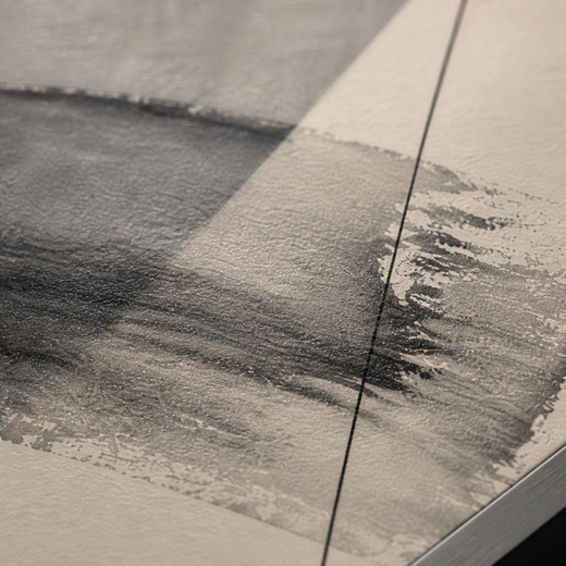 An Ink Afternoon | Metal Framed — surface close-up