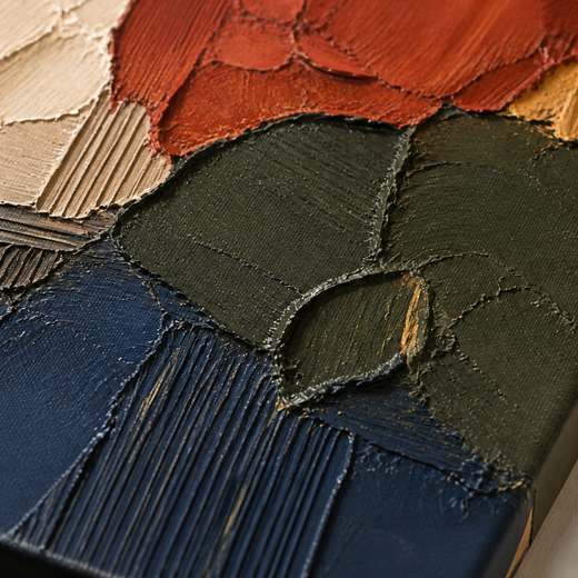 Earth in Pieces | Canvas — surface close-up