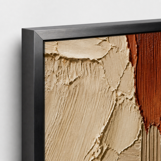 Earth in Pieces | Metal Framed — edge close-up