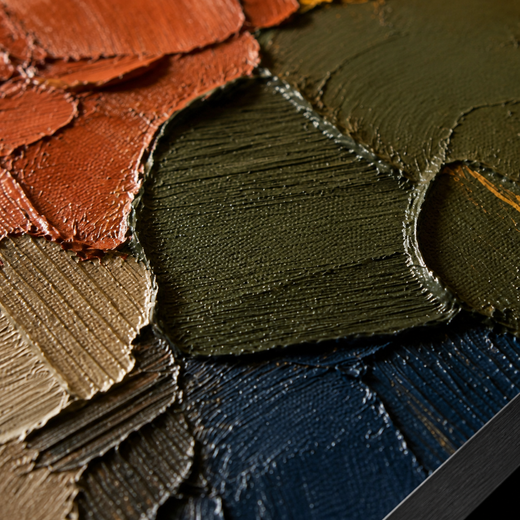 Earth in Pieces | Metal Framed — surface close-up