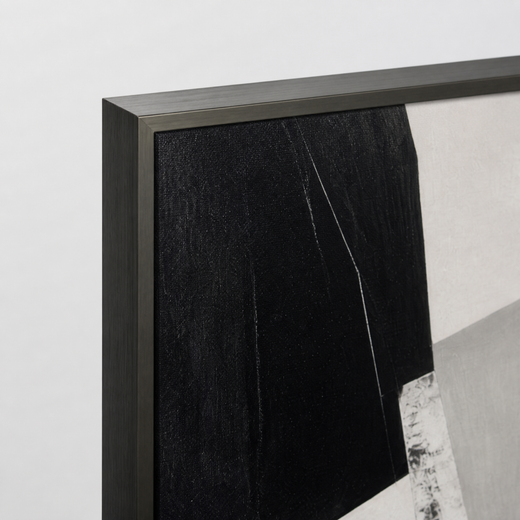 Folded in Black | Metal Framed — edge close-up